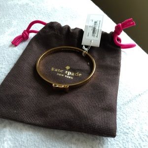Kate Spade gold bow tie bracelet